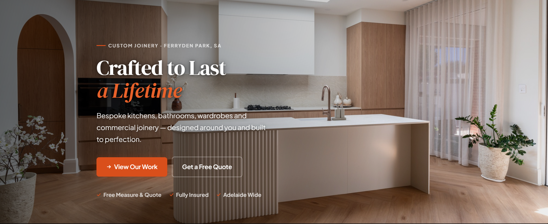SP Joinery website built by Horizon Digitech